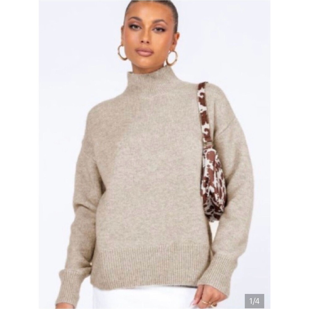 Princess Polly Knit Mock Neck Sweater